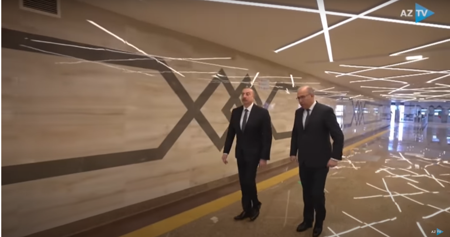 Prezident İlham Əliyev “Xocəsən” stansiyasının və elektrik deposunun açılışında iştirak...