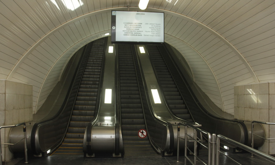 “Cəfər Cabbarlı” stansiyasında eskalator əsaslı təmir edilib