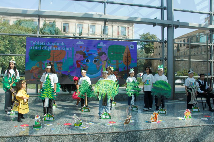 Metro Workers' Children Perform an Eco-Play in Support of COP29 at "Icherisheher" Station