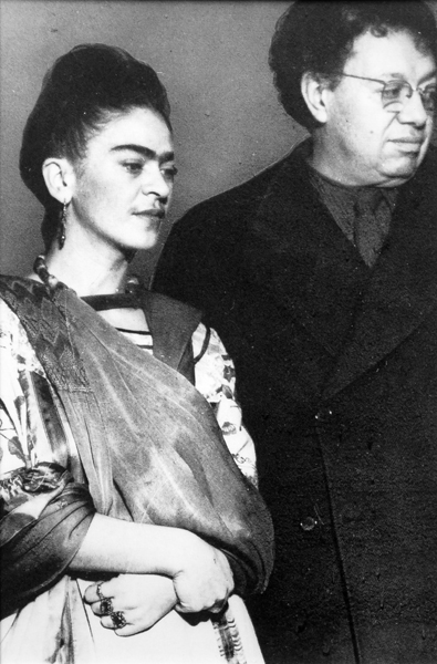 Dieqo Rivera ilə Frida Kalo ikinci nikah mərasimi zamanı