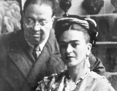 Dieqo Rivera ilə Frida Kalo San Anxeldəki studiyada