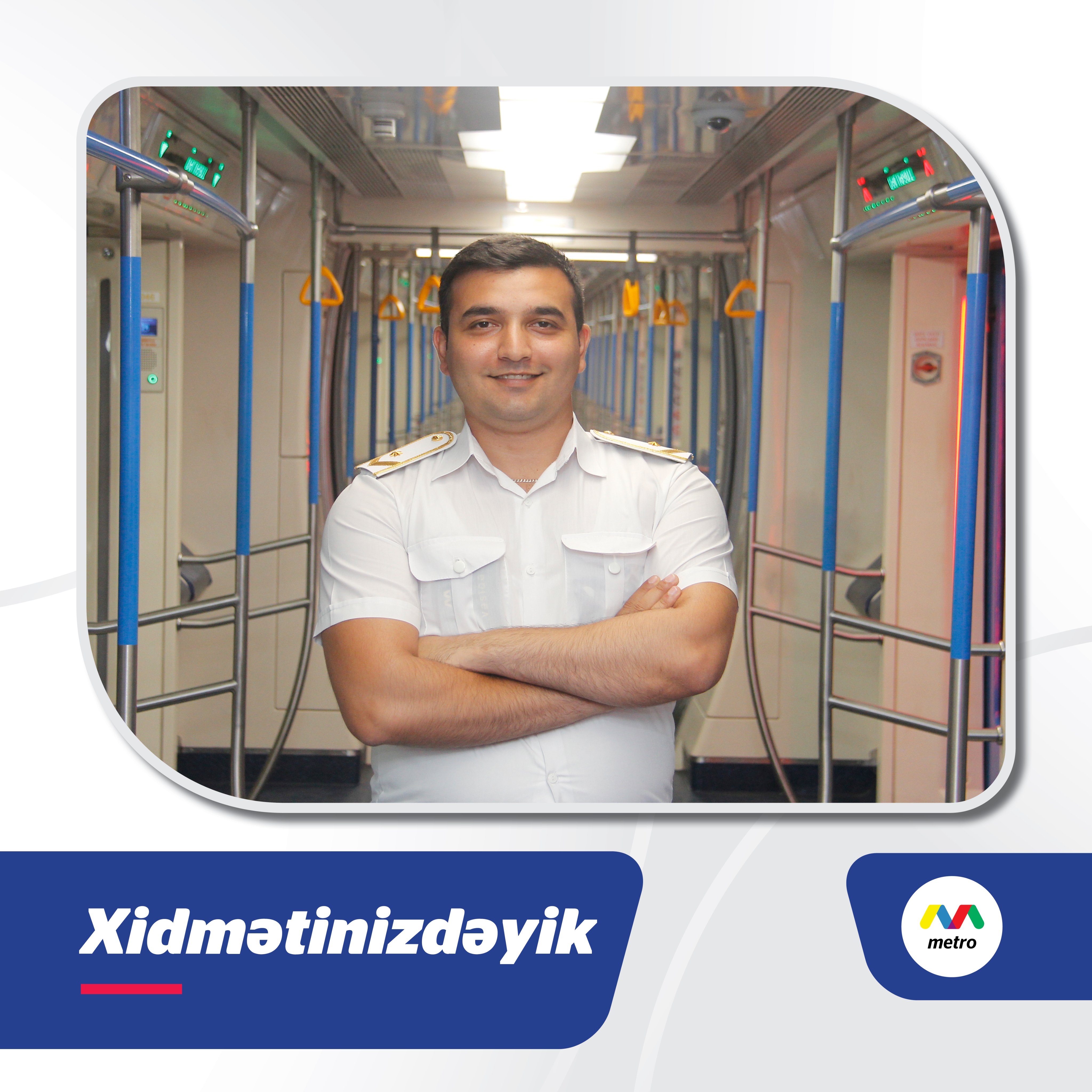 Metropolitençilər sırasına daxil olmuş qatar maşinisti Amid Niftalı oğlu Osmanlını təbr...