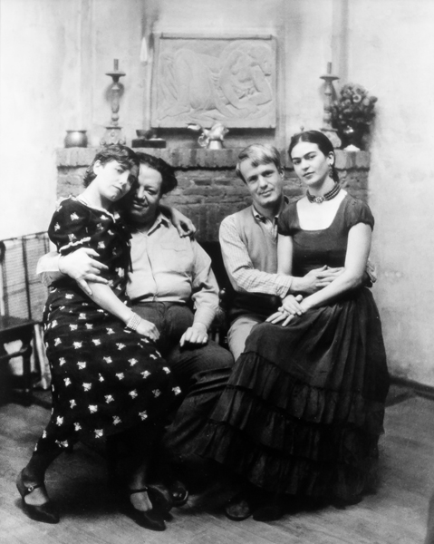 Dieqo və Frida Luciele və Arnold Blançla Ralf Stokpolun evində, 1931 