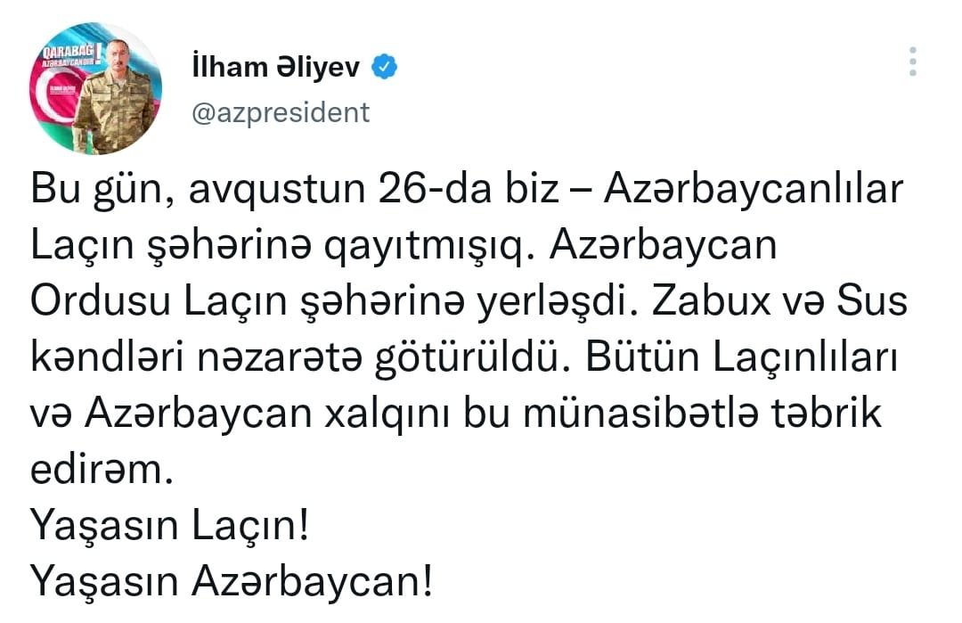 Yaşasın Azərbaycan!