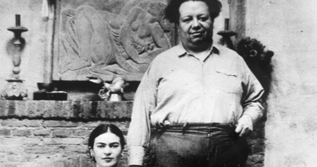 Frida və Dieqo Rivera heykəltəraş Ralf Stokpolun evində