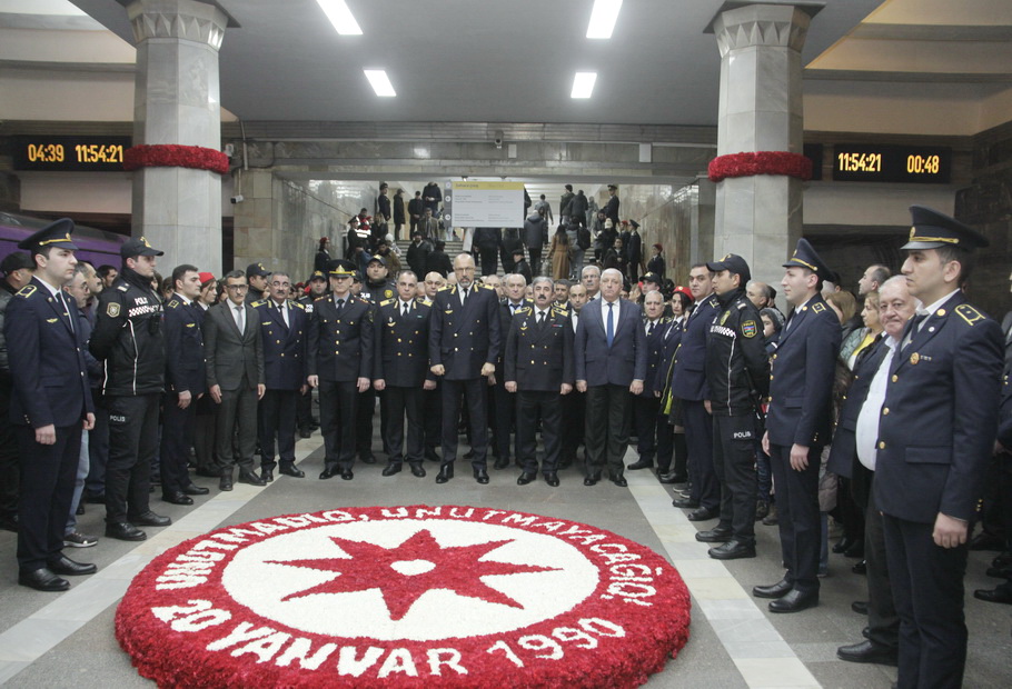 Qanlı 20 Yanvar tarixinin 34-cü ildönümü sükut mərasimi ilə anılıb.